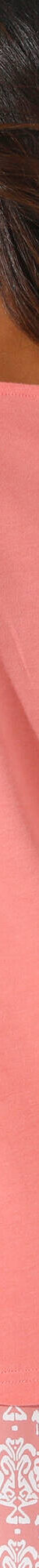 T-shirt col carré galon fantaisie (corail) T-shirt col carré galon fantaisie (corail)